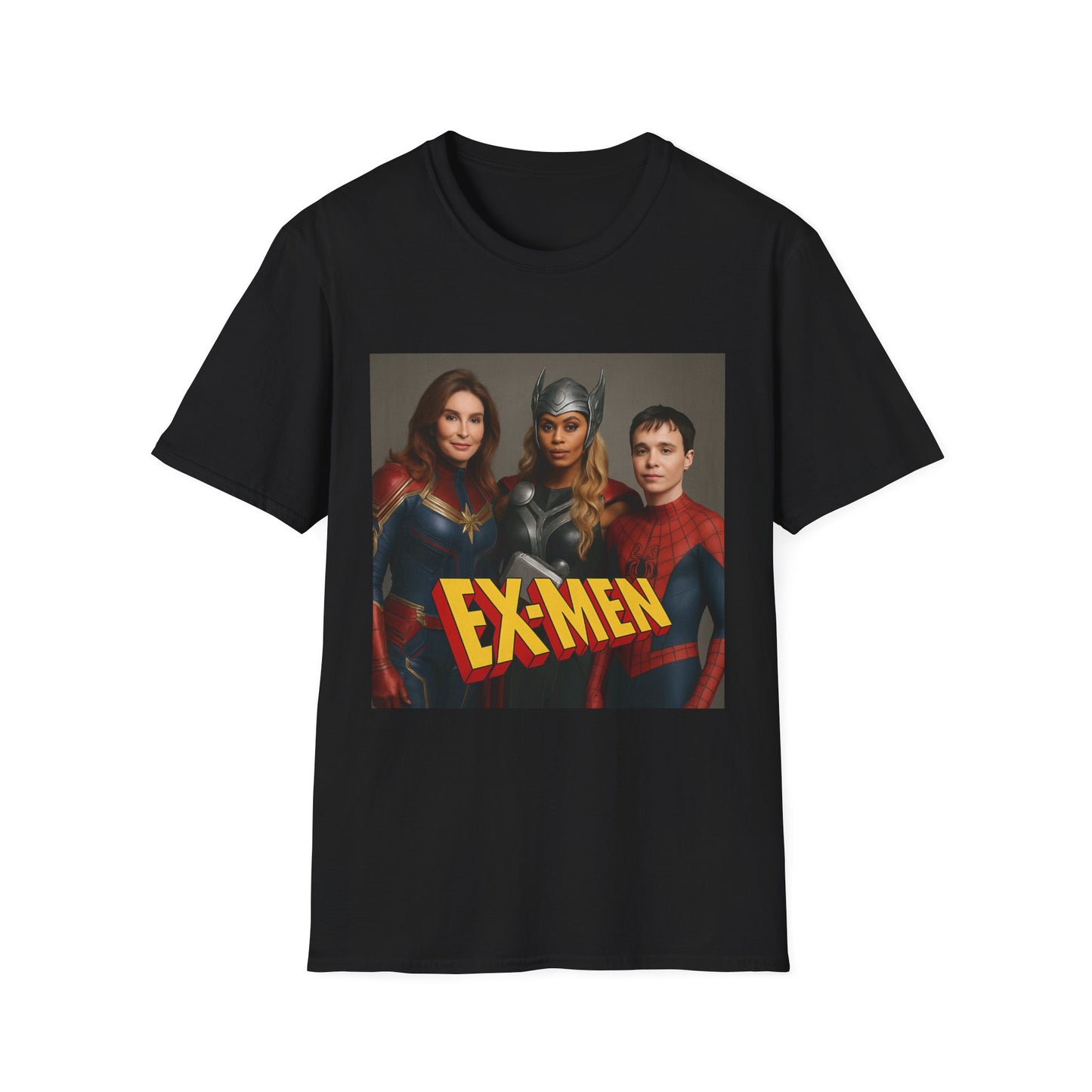 EX-MEN Unisex Softstyle T-Shirt, Superhero Tee, Gift for Fans, Comic Book Lover Shirt, Casual Wear, Fun Graphic T-Shirt