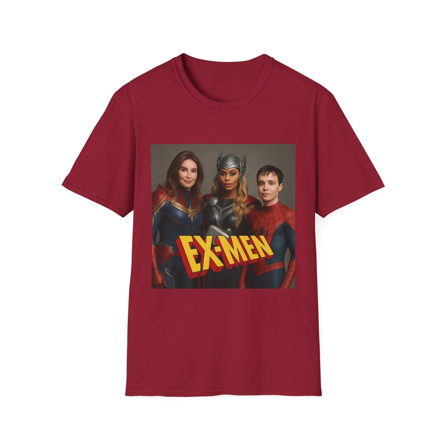 EX-MEN Unisex Softstyle T-Shirt, Superhero Tee, Gift for Fans, Comic Book Lover Shirt, Casual Wear, Fun Graphic T-Shirt